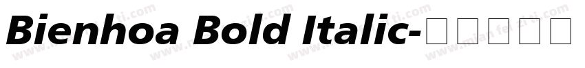 Bienhoa Bold Italic字体转换